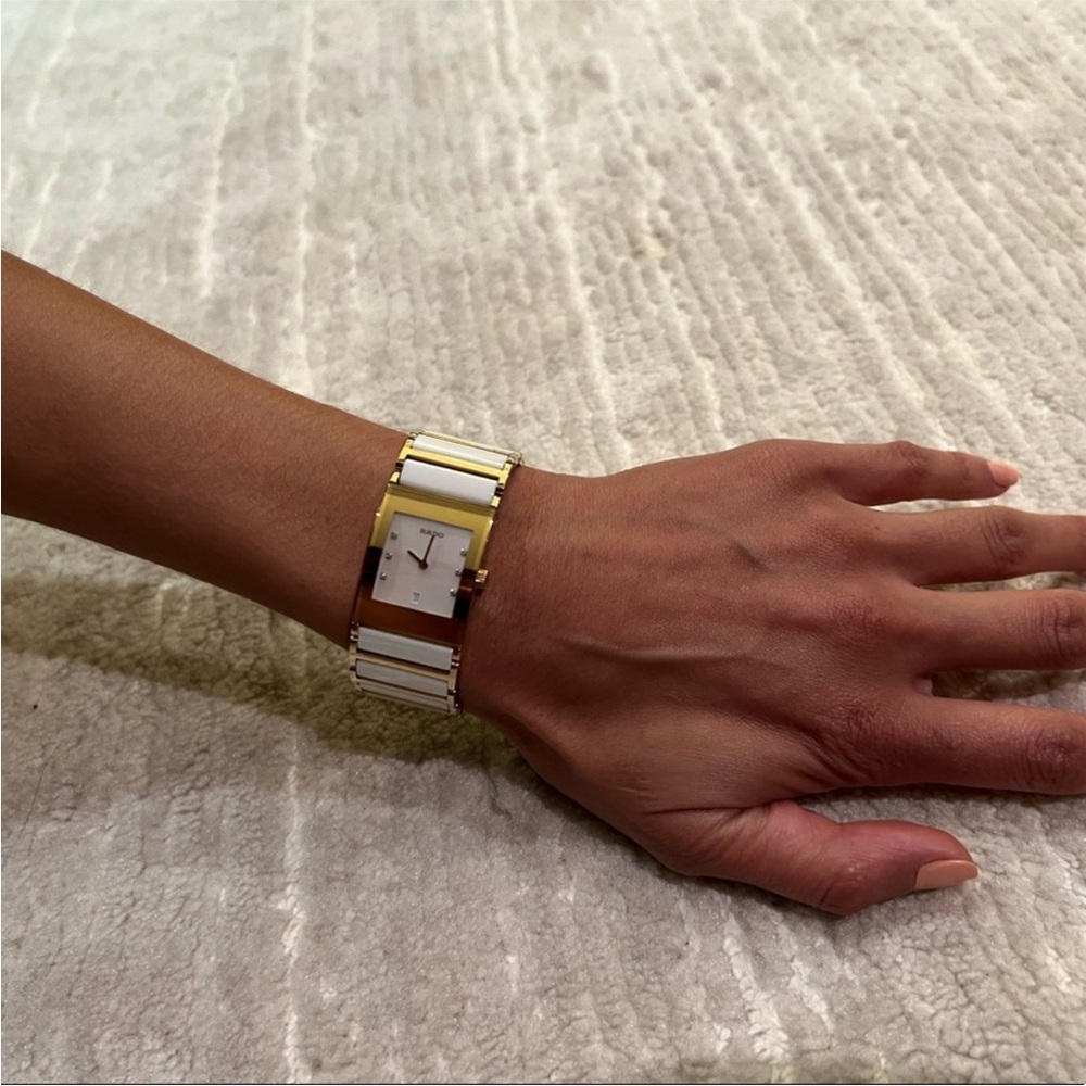 Rado Gold and White Bracelet Watch - Picture 5 of 9